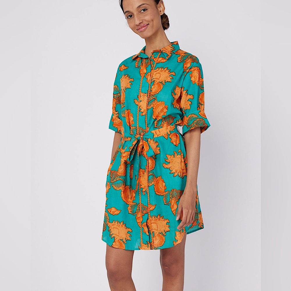 ModaPosa Carlotta Shell Print Dress